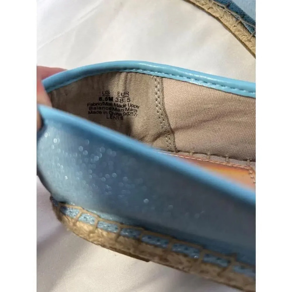 Circus by Sam Edelman Blue Bee and Crown Espadrille Flats Size 8.5M - Picture 7 of 7